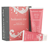 Balance Me Rose Otto Bath & Body Set, 100x30ml - A soothing, luxurious body wash & cream duo for true rose connoisseurs