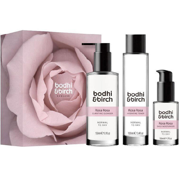 Bodhi & Birch Rosa Rosa Skincare Set - Advanced botanical face care for a healthy radiant complexion