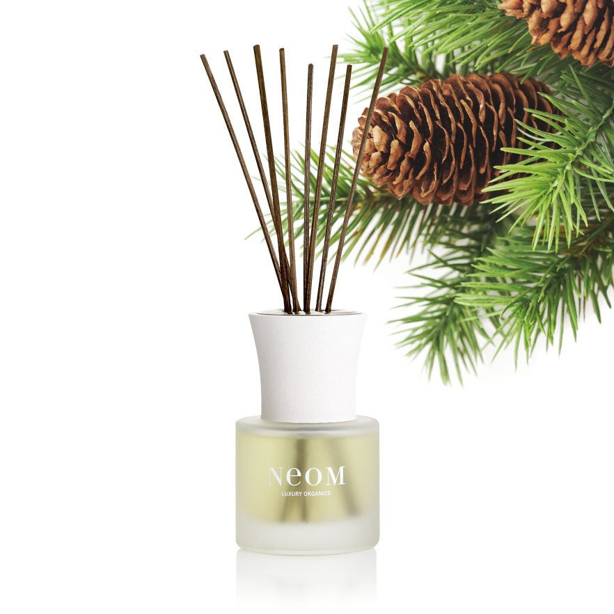 NEOM Harmonise Organic Reed Diffuser - Pine, Cedarwood & Eucalyptus, 100ml, 100% natural home scent