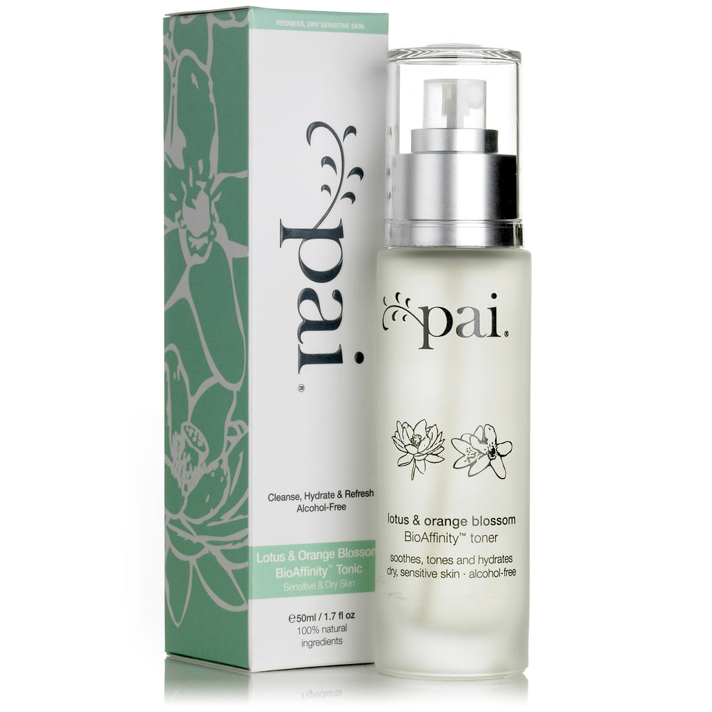 Pai Lotus & Orange Blossom BioAffinity Instant Calm Toner, 50ml - Calms redness, rosacea friendly