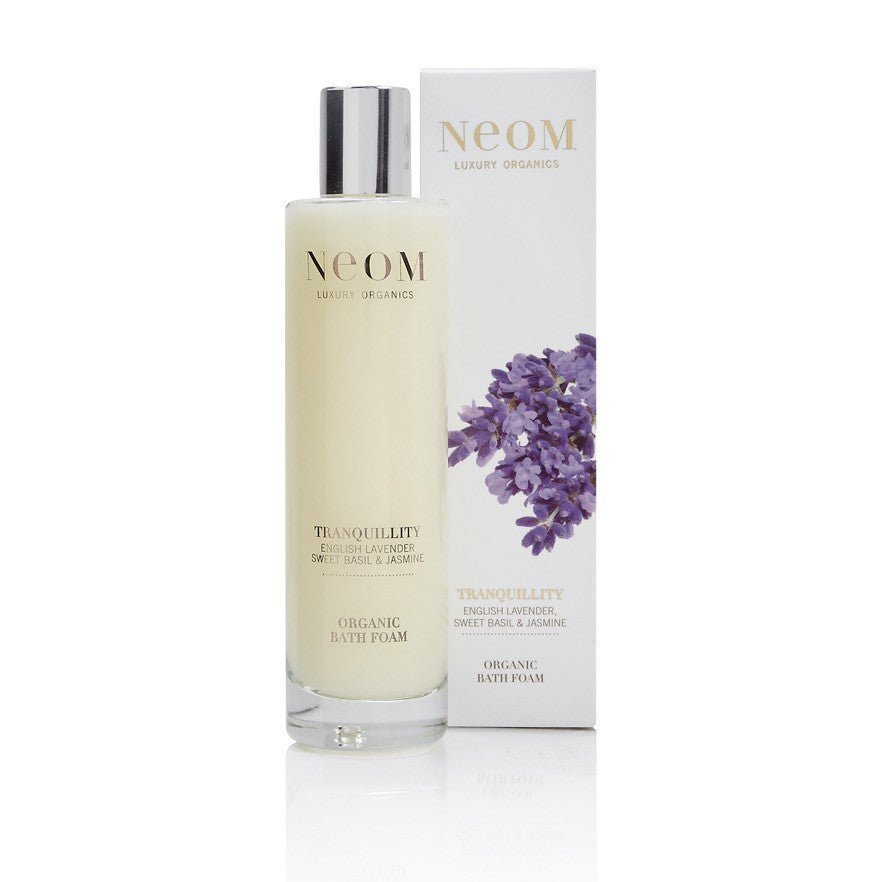 NEOM Tranquillity Bath Foam - English Lavender, Sweet Basil & Jasmine, 200ml - Deeply relaxing pre-bedtime indulgence