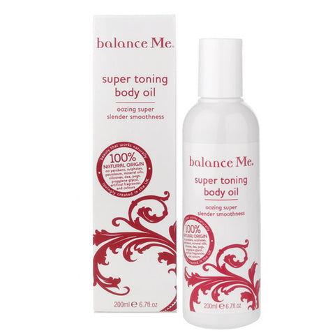 Balance Me Super Toning Body Oil, 200ml - 100% natural, anti-cellulite & post-pregnancy firming