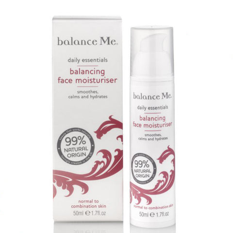 Balance Me Balancing Face Moisturiser, 50ml - Calming, light anti-ageing cream, great for sport & fitness activities