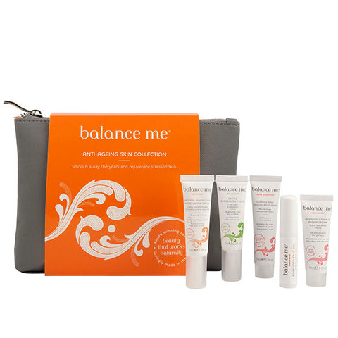 Balance Me Anti-ageing Skin Collection - Science-led, naturally active minies to powerfully target fine lines & wrinkles