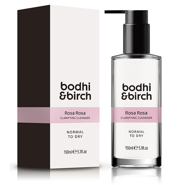 Bodhi & Birch Rosa Rosa Clarifying Cleanser, 150ml - Leaves your skin gently cleansed & radiant