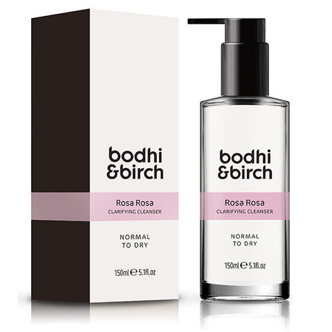 Bodhi & Birch Rosa Rosa Clarifying Cleanser, 150ml - Leaves your skin gently cleansed & radiant