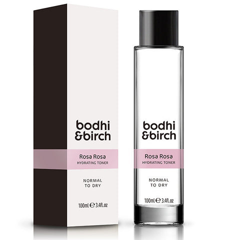 Bodhi & Birch Rosa Rosa Hydrating Toner, 100ml - Instant hydration, radiance & skin calm with pure organic botanicals