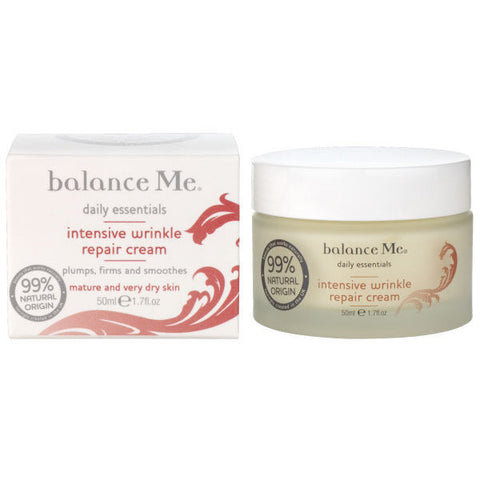 Balance Me Intensive Wrinkle Repair Cream, 50ml - Plumps & firms w/natural hyaluronic acid, anti-ageing, collagen-boosting