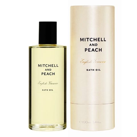 Mitchell and Peach Bath Oil, 100ml - Lavender & rose luxury oils to hydrate your skin