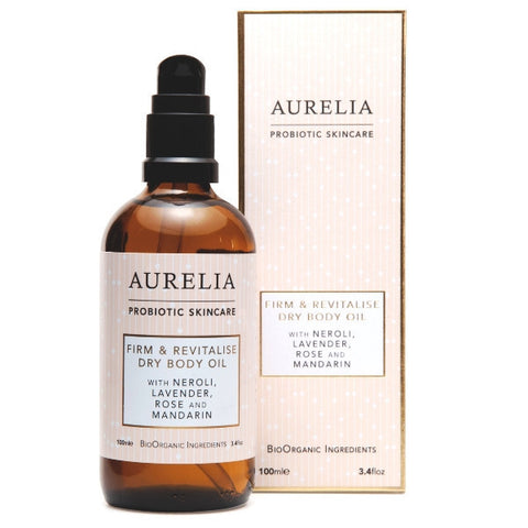 Aurelia Probiotic Skincare Firm & Revitalise Dry Body Oil, 100ml