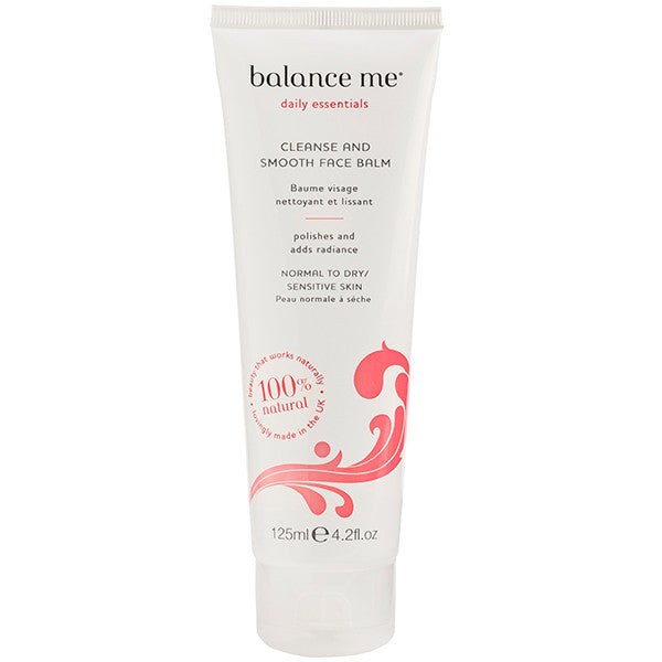 Balance Me Cleanse & Smooth Face Balm, 125ml - 100% natural oil-based to enhance radiance for normal, dry & sensitive skin