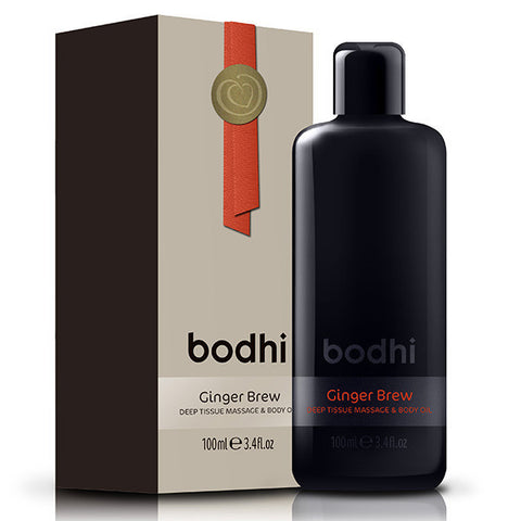 Bodhi Ginger Brew Deep Tissue Massage & Body Oil, 100ml - Reliefs muscular aches & fatigue