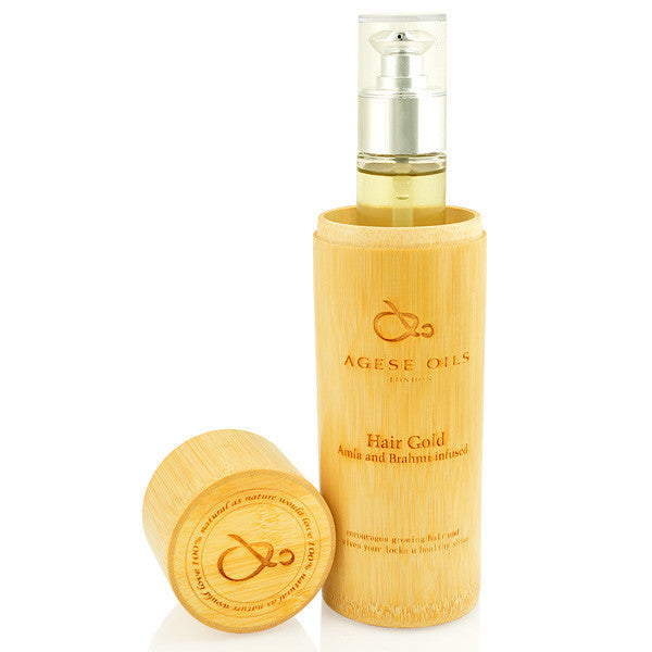 Agese Oils Hair Gold Amla & Brahmi Oil -Calms dry scalp & Gives Hair Healthy Shine, 50ml