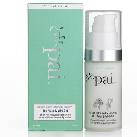 Pai Sea Aster & Wild Oat Instant Calm Redness Serum, 30ml - Rosacea friendly, reduces redness & calms hyper-sensitive skin