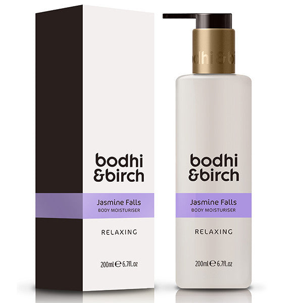 Bodhi & Birch Jasmine Falls Relaxing Body Moisturiser, 200ml - Natural, vegan friendly