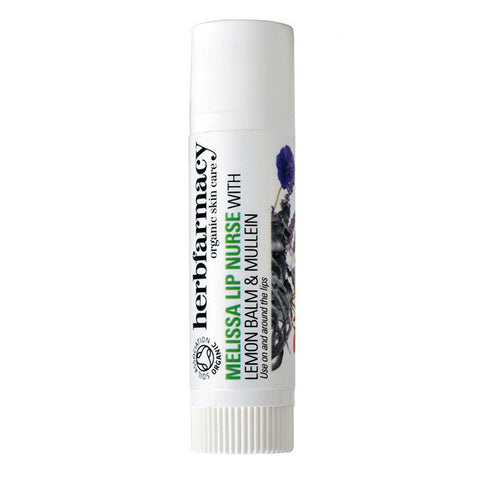 Herbfarmacy Melissa Lip Nurse, 6g - For dry lips & lips affected by cold sores