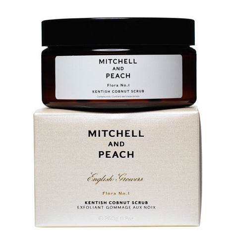 Mitchell and Peach Kentish Cobnut Scrub, 260g - 100% natural luxury sugar scrub w/ lavender