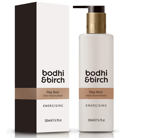 Bodhi & Birch Pep Noir Energising Body Moisturiser, 200ml - Natural, vegan friendly