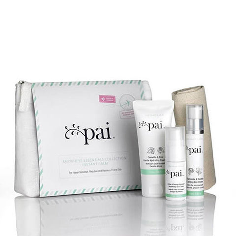 Pai Instant Calm Travel Kit for Sensitive Skin- Face kit for hyper-sensitive, redness prone, dry & reactive skin