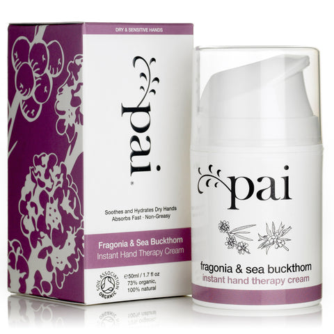 Pai Fragonia & Sea Buckthorn Instant Hand Therapy Cream, 50ml - Absorbs fast, soothes & repairs dry, chapped sensitive hand
