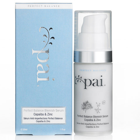 Pai Copaiba & Zinc Perfect Balance Blemish Serum, 30ml - Acne-prone sensitive skin, reduces skin shine, blackheads & congestion, anti-bacterial, anti-inflamatory