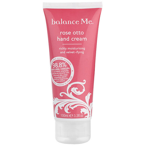 Balance Me Rose Otto Hand Cream, 100ml - Anti-aging, super protecting for dry & sensitive skins w/ a delicate rose aroma