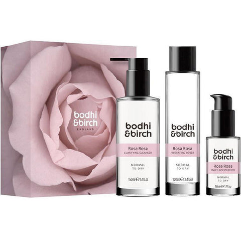 Bodhi & Birch Rosa Rosa Skincare Set - Advanced botanical face care for a healthy radiant complexion