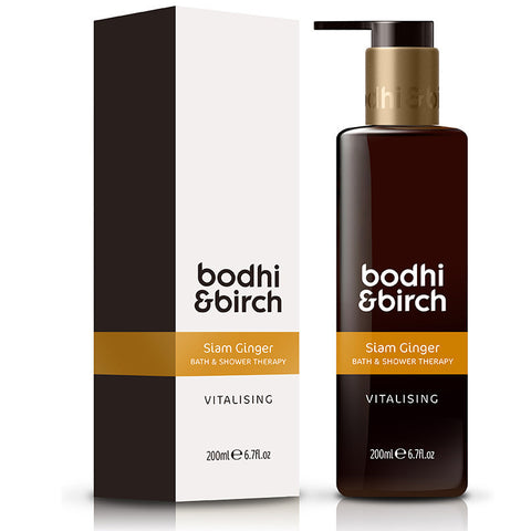 Bodhi & Birch Siam Ginger Vitalising Bath & Shower Therapy, 200ml - Natural, vegan & SLS free