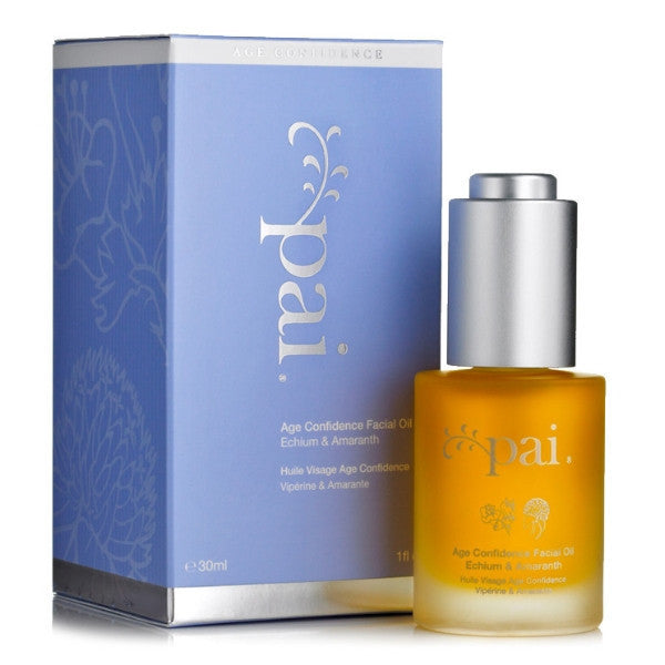 Pai Echium & Amaranth Age Confidence Organic Facial Oil, 30ml - Powerful anti-aging, plums, firms & gives radiance, calms any skin irritations, smoothes fine lines for sensitive skin