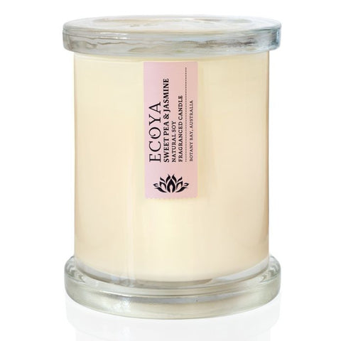 Ecoya Metro Jar Scented Candle-Sweet Pea&Jasmine