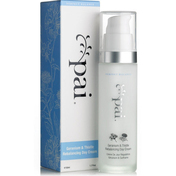 Pai Geranium & Thistle Rebalancing Organic Day Cream, 50ml - Perfect Balance, prevent breakouts, rebalances oily T-zone, reduces pores