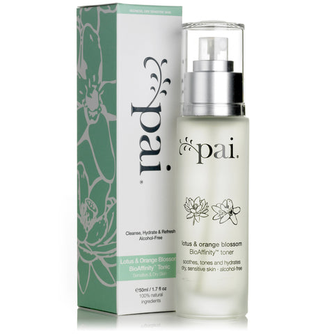 Pai Lotus & Orange Blossom BioAffinity Instant Calm Toner, 50ml - Calms redness, rosacea friendly