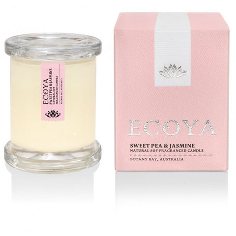 Ecoya Mini Metro Jar Scented Candle-Sweet Pea & Jasmine, 50gr
