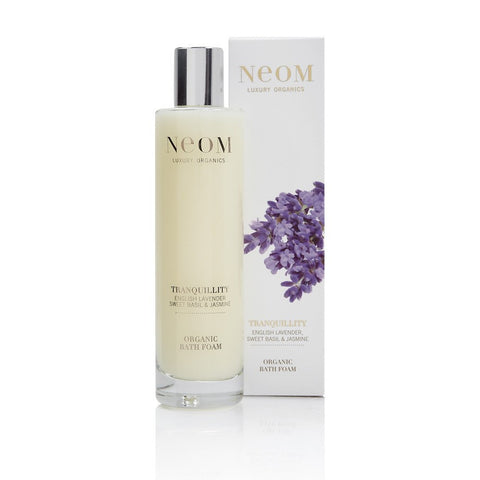 NEOM Tranquillity Bath Foam - English Lavender, Sweet Basil & Jasmine, 200ml - Deeply relaxing pre-bedtime indulgence